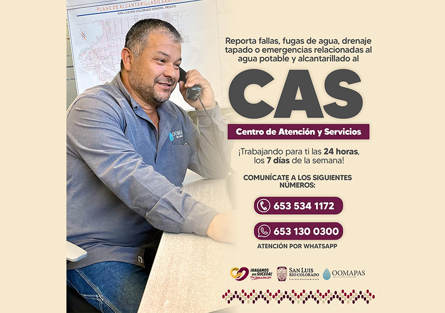 El CAS trabaja 24 horas los 365 días del año